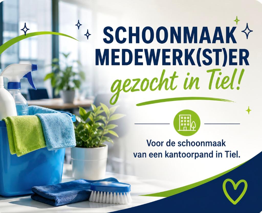 Schoonmaak(st)er GEZOCHT Tiel, Vacatures, Overige niveaus, Starter, Overige vormen