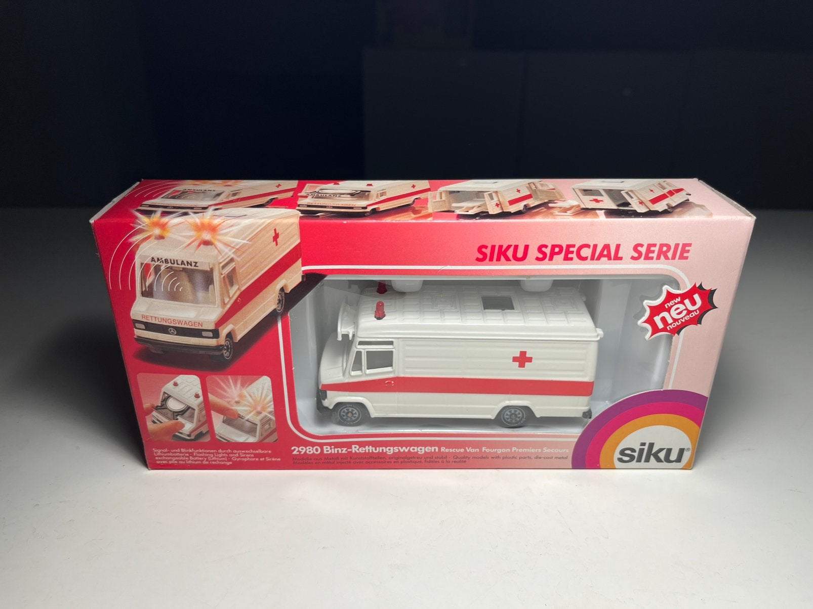 Siku - Binz-Rettungswagen - Schaal 1:55, Verzenden, Nieuw, Auto