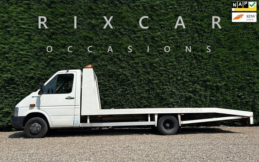 Volkswagen LT 46A 2.8 TDI Oprijwagen Airco Carplay DubbelLuc, Gebruikt, Zwart, 4 cilinders, Startonderbreker