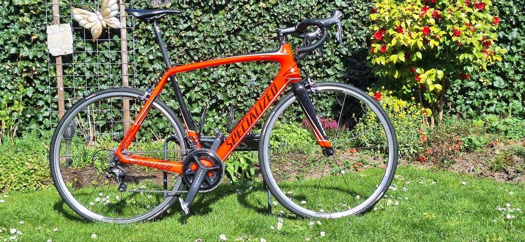 Specialized Tarmac SL4 Racefiets - Oranje/Zwart, Overige merken, 28 inch, Gebruikt, Carbon