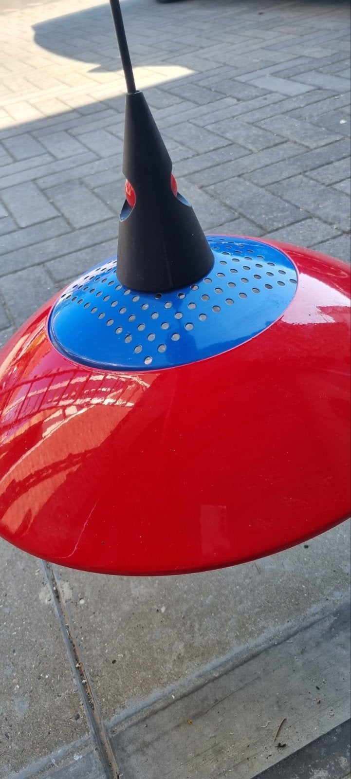 Brilliant 97517-71 Hanglamp Rood/Blauw - Max 60W, Gebruikt, Modern, Kleurrijk, Metaal, E27 (groot)