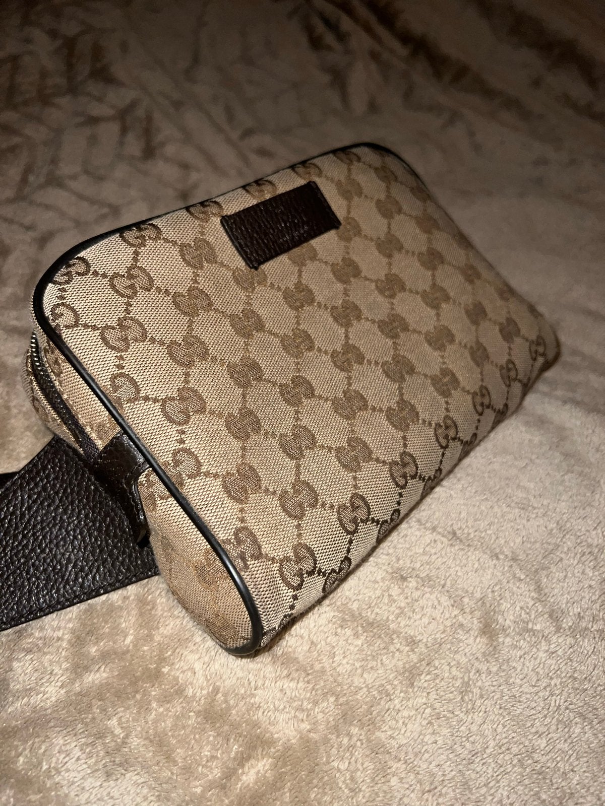 Gucci GG Canvas Heuptas - Beige/Bruin, Ophalen of Verzenden, Zo goed als nieuw, Beige