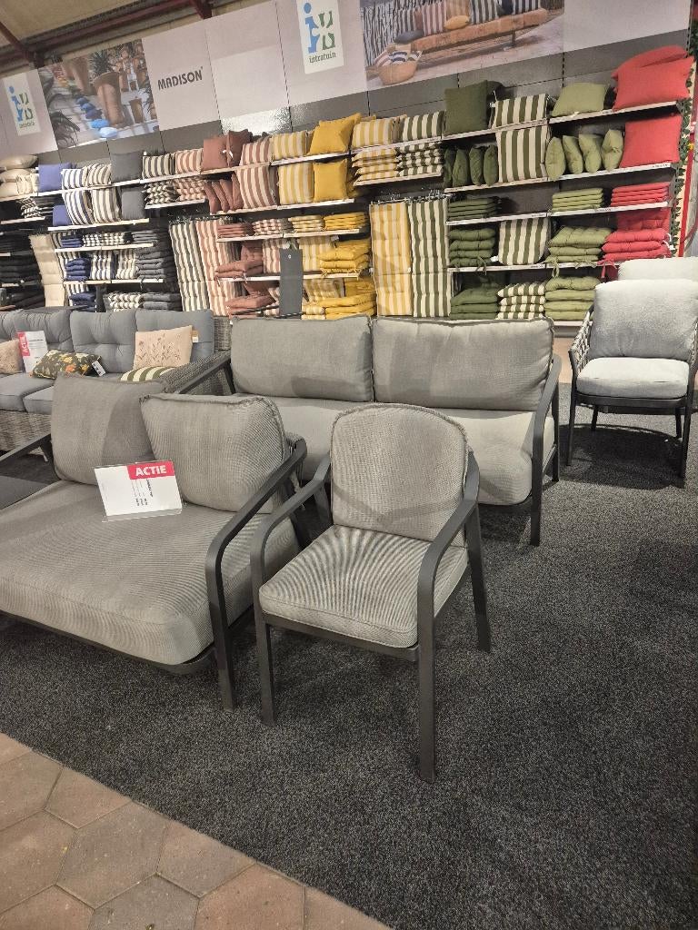 Loungeset Pep, 3 zitplaatsen, Aluminium, Ophalen of Verzenden, Zo goed als nieuw