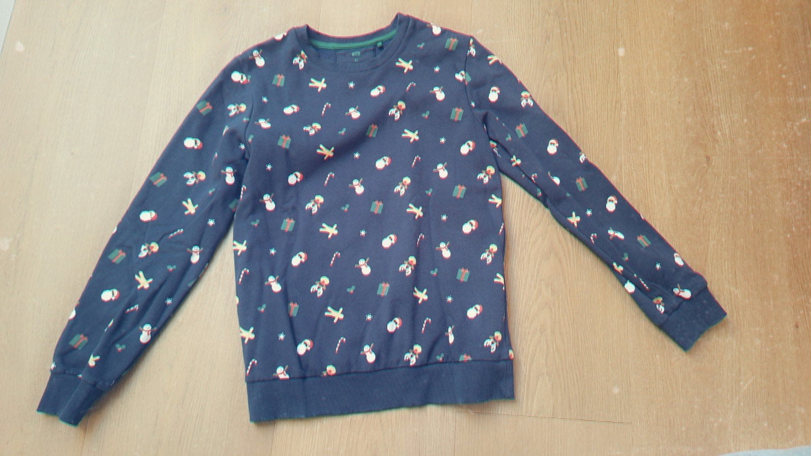 WE Kersttrui Maat 146/152 met leuke kerstprint, Kinderen en Baby's, Gebruikt, WE, Jongen of Meisje, Trui of Vest