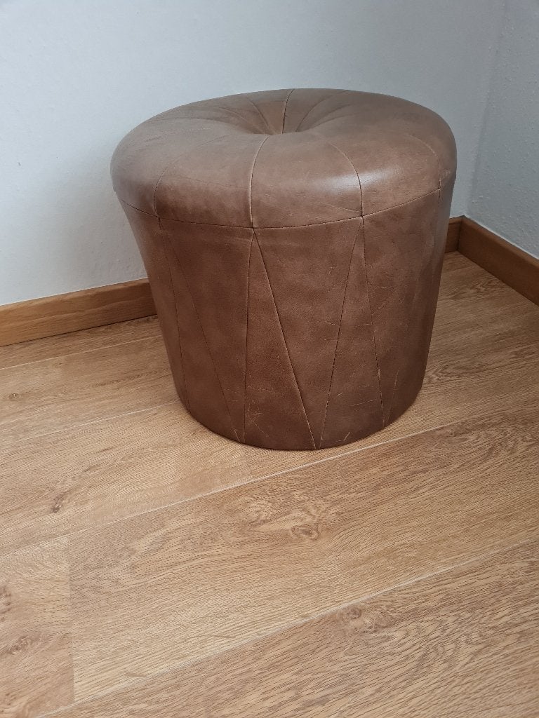 Vintage poef, hocker, voetenbank, Ophalen of Verzenden, Huis en Inrichting