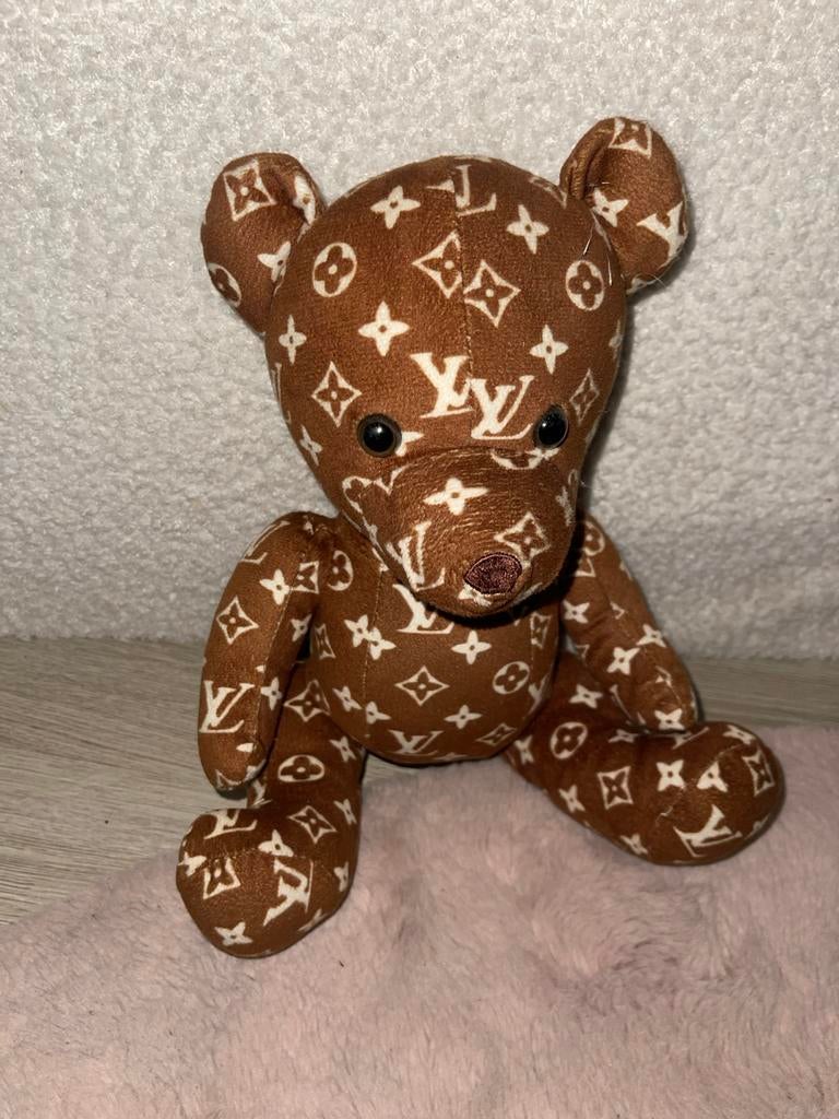 Louis Vuitton Stijl Knuffelbeer - Bruin Monogram, Ophalen, Overige merken, Overige karakters, Beer