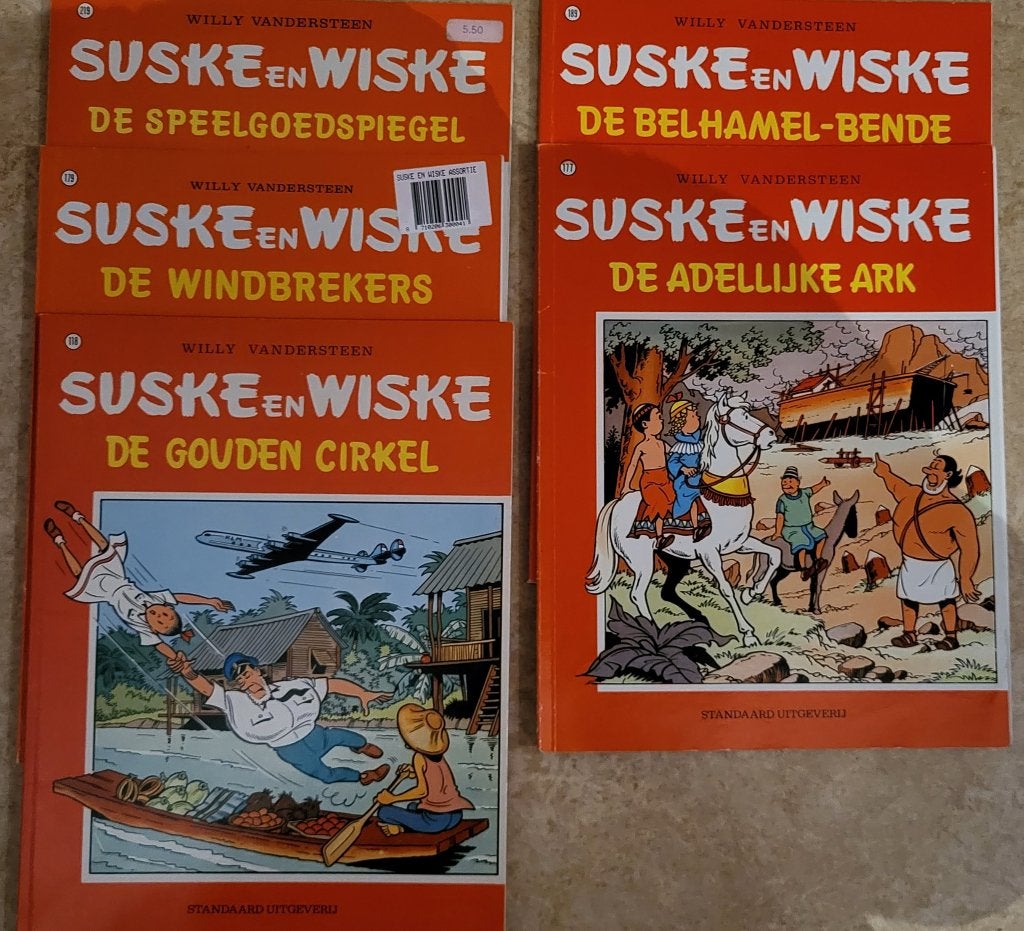 Suske en wiske 5 stuks, Meerdere stripboeken, Ophalen of Verzenden, Zo goed als nieuw