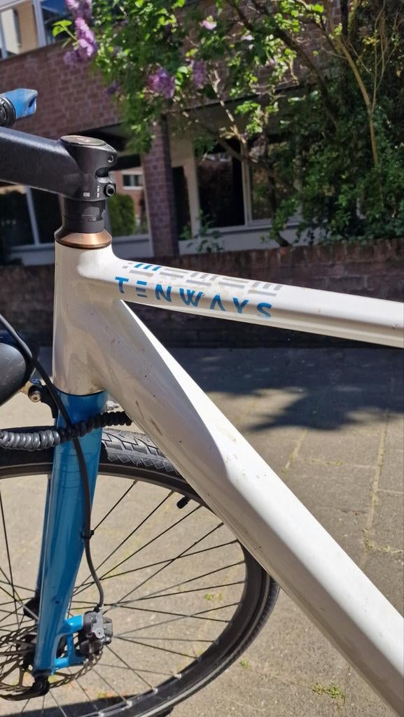 Tenways elektrische fiets, Fietsen en Brommers, Fietsen | Racefietsen, Minder dan 10 versnellingen, Aluminium, Zo goed als nieuw