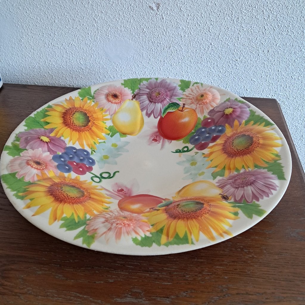 fruitschaal, Kunststof, Gebruikt, Schaal, Rond