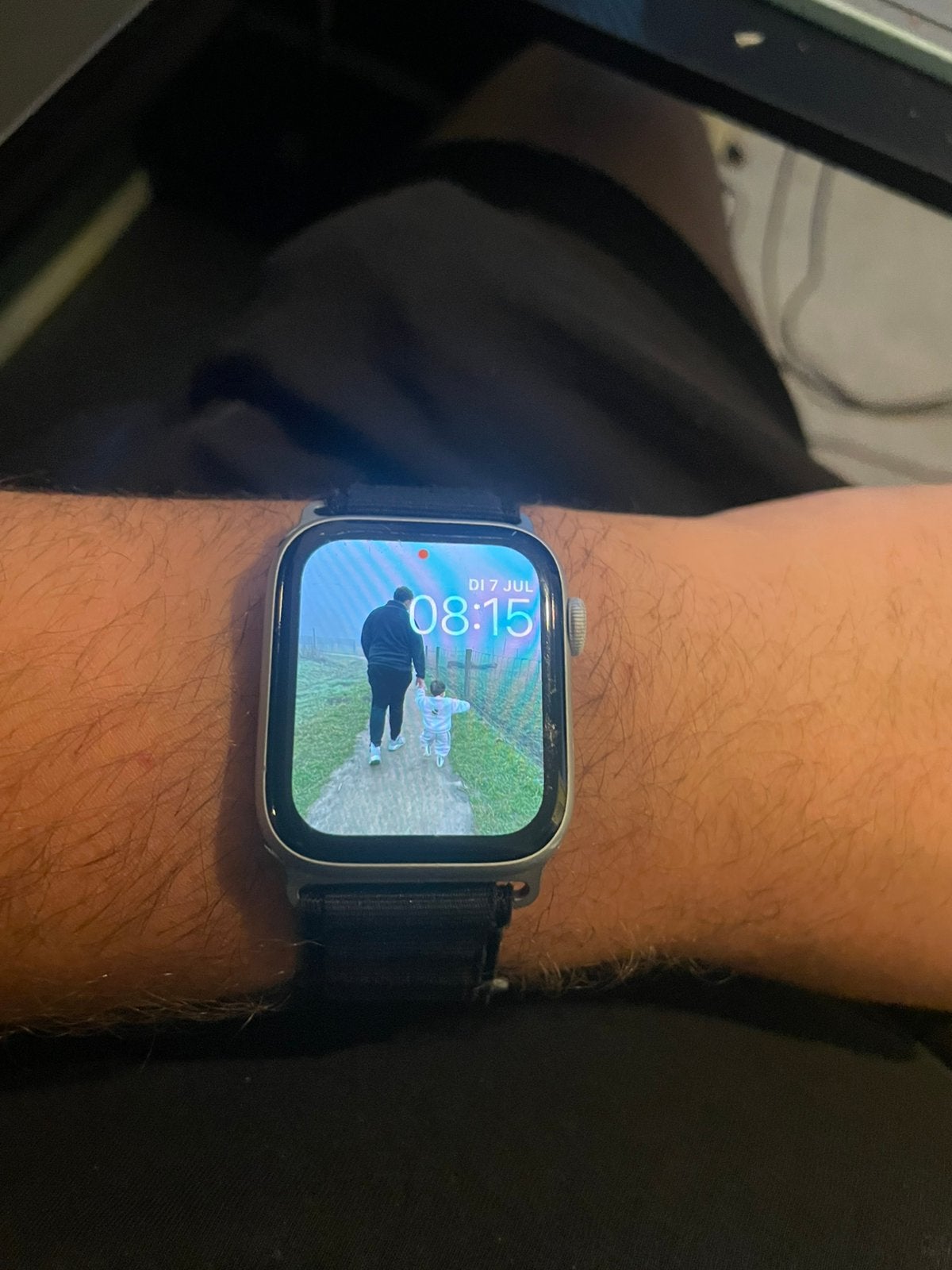 Nike apple watch series 5 (gps) 44 mm aluminium kast., Ophalen, Gebruikt, Zwart, IOS