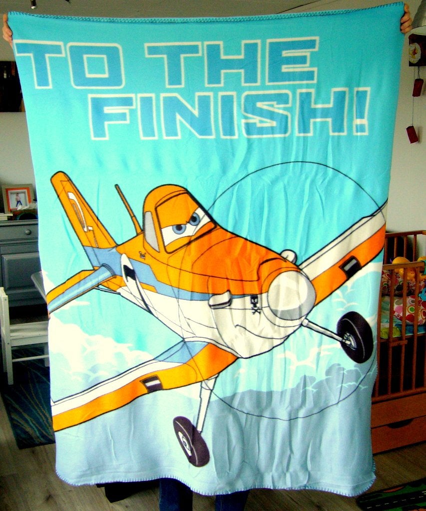 25x Planes fleece-deken (nieuw!), Fleecedeken, Nieuw, Blauw, Polyester
