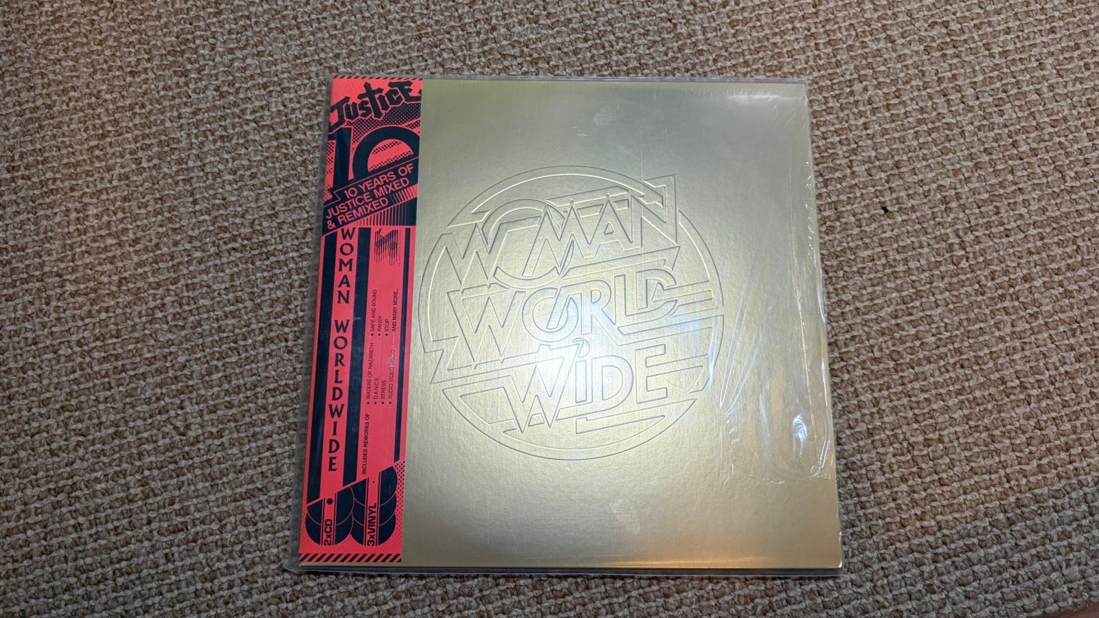 Justice - Woman Worldwide Vinyl + 2CD, Cd's en Dvd's, Vinyl | Dance en House, Inclusief obi, Ophalen of Verzenden, Zo goed als nieuw