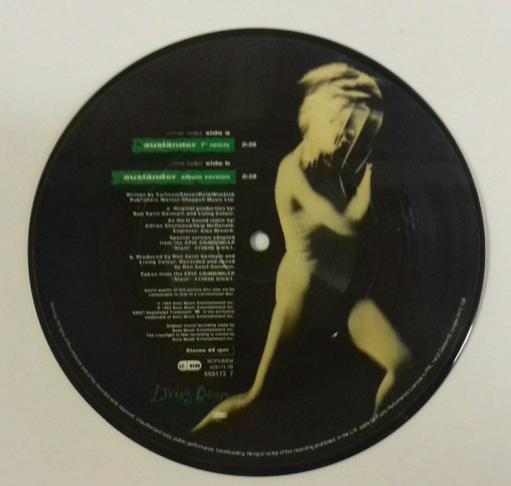 Living Colour PICTURE DISC VINYL SINGLE Auslander 7 inch, Originele persing, Verzenden, 7 inch, Pop