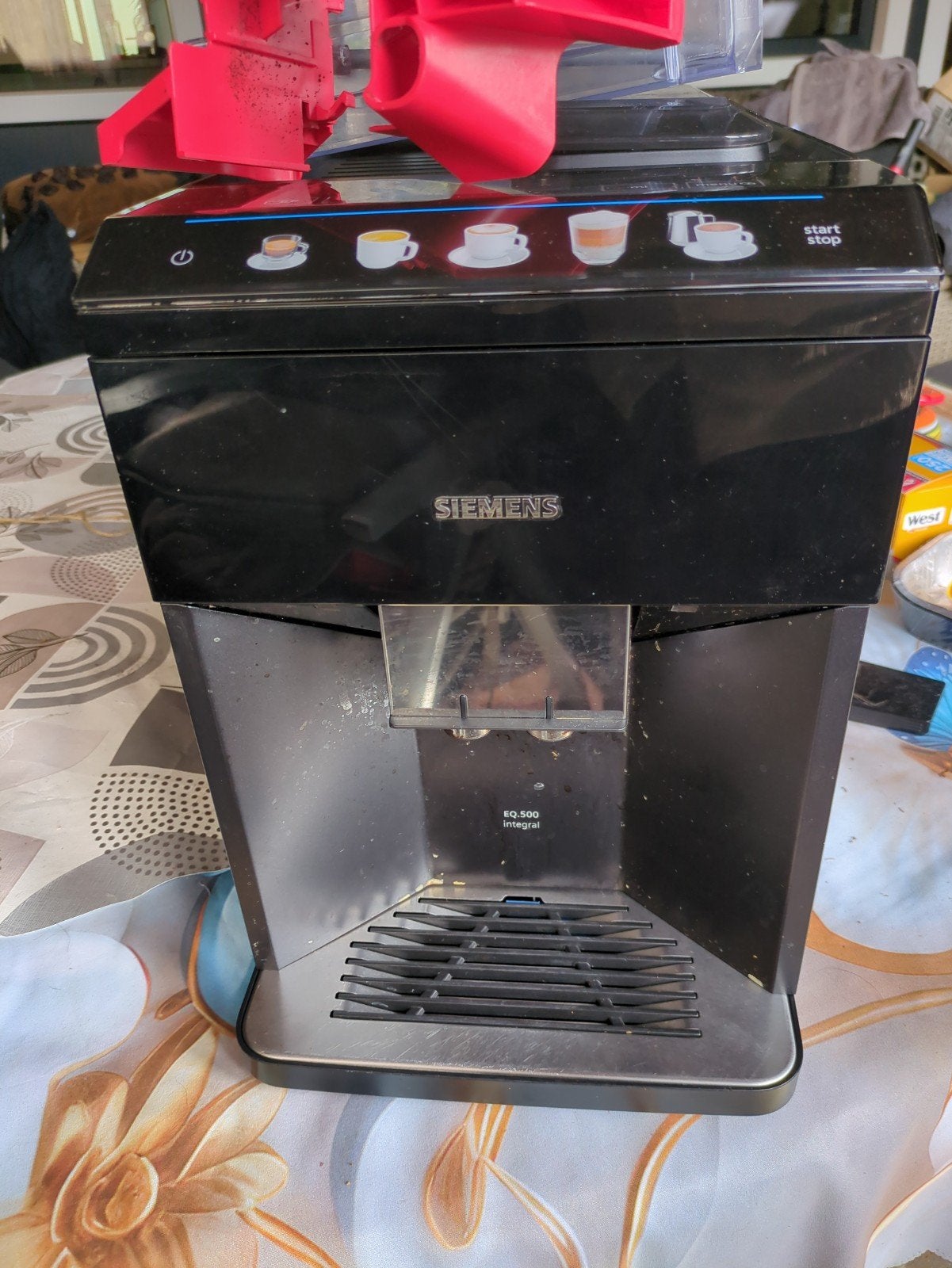 Siemens EQ.500 Integral koffiemachine - voor onderdele, Ophalen of Verzenden, Niet werkend, Koffiemachine, Koffiebonen