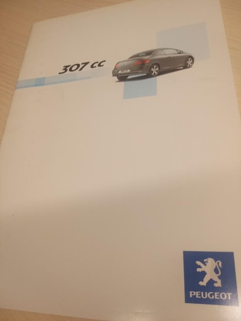 2003 Nederlands Peugeot 307 cabriolet folder mooie staat, Ophalen of Verzenden, Zo goed als nieuw, Peugeot