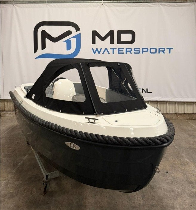Oudhuijzer 471 incl. Honda 20PK Trim, Cabriokap, Watersport en Boten, Overige merken, Overige typen, Overige brandstoffen, MD Watersport