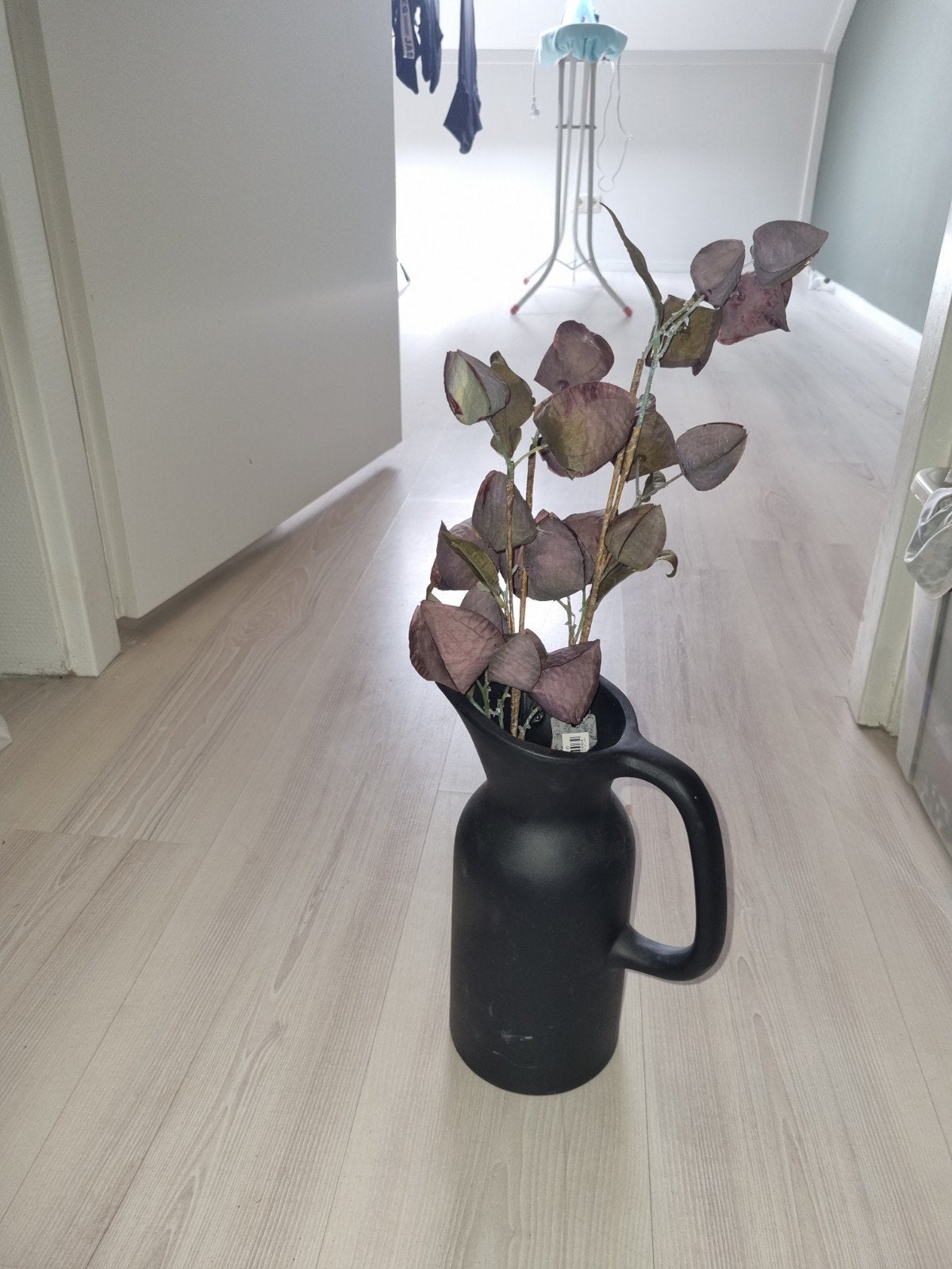 Zwarte kruik, Huis en Inrichting, Woonaccessoires | Vazen, Ophalen of Verzenden, Zwart