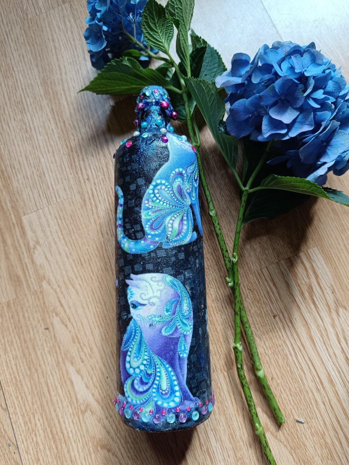 Katten - Decoratie Fles, Ophalen of Verzenden