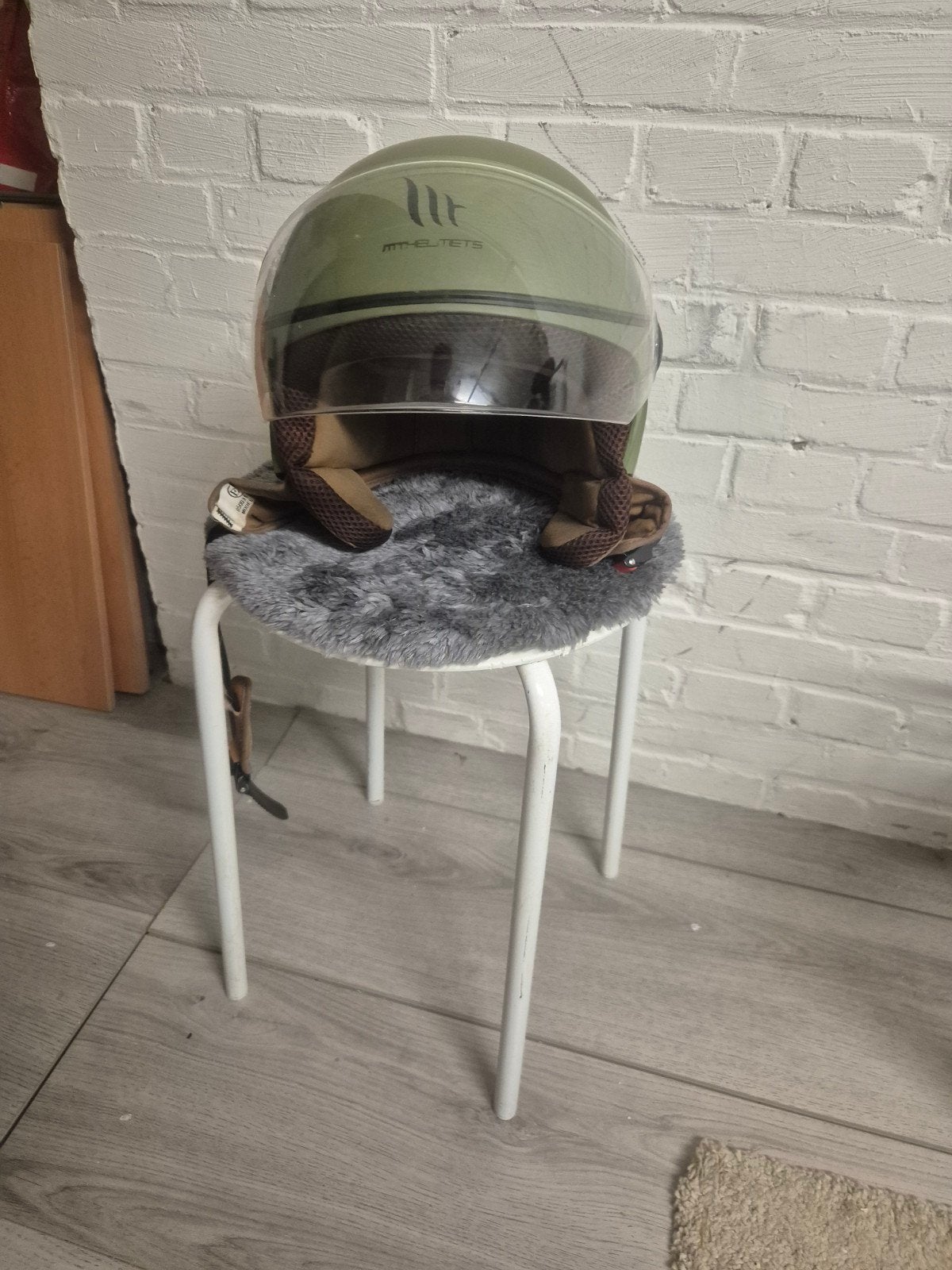 MT Helmets Jethelm - Groen, Maat XL, Motoren, Kleding | Motorhelmen, Overige merken, Heren, Ophalen of Verzenden, Tweedehands