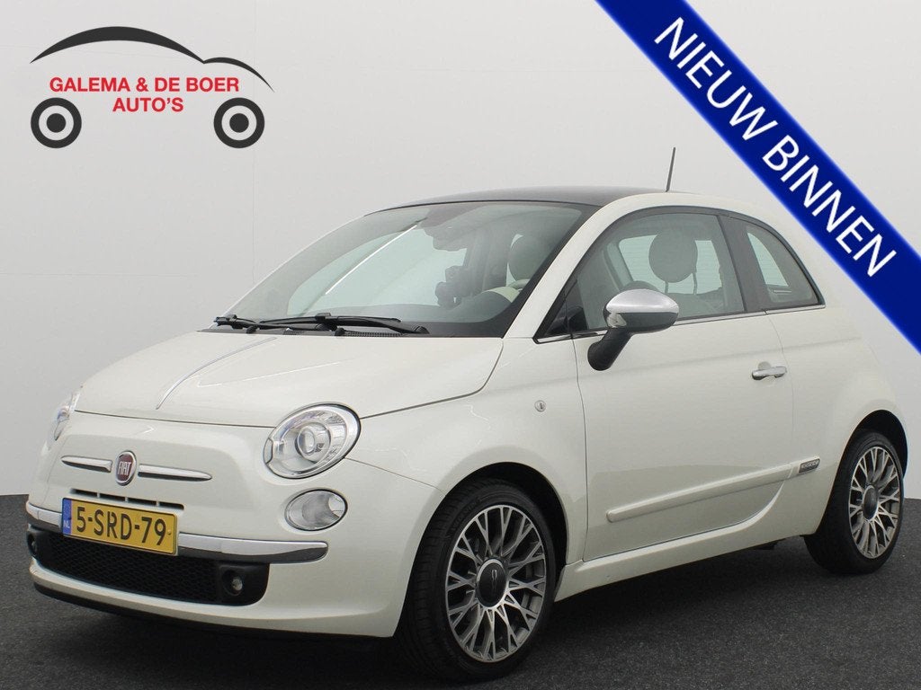 Fiat 500 0.9 TwinAir Lounge PARELMOER / BRUIN LEDER / XENON, Auto's, Fiat, Voorwielaandrijving, Euro 5, 86 pk, Gebruikt