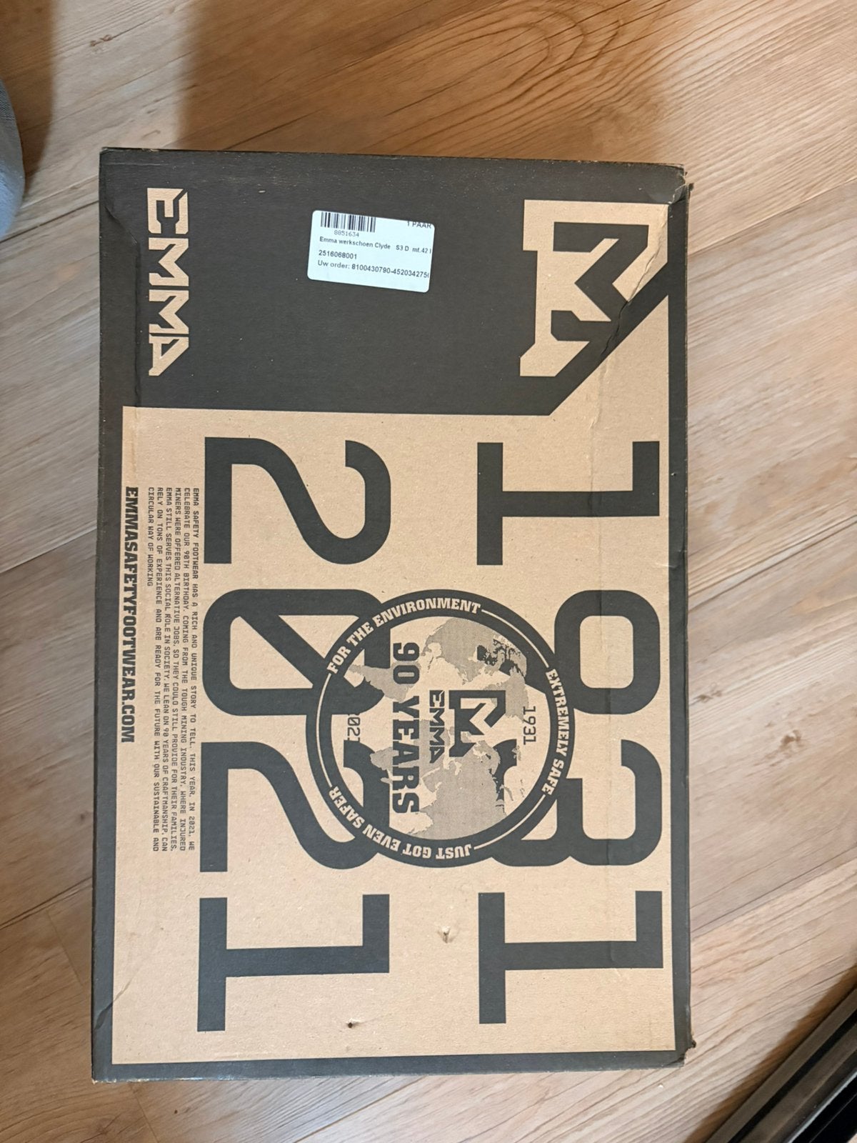 Nieuwe Emma veiligheidsschoenen, maat 42, Ophalen, Nieuw, Zwart, Werkschoenen