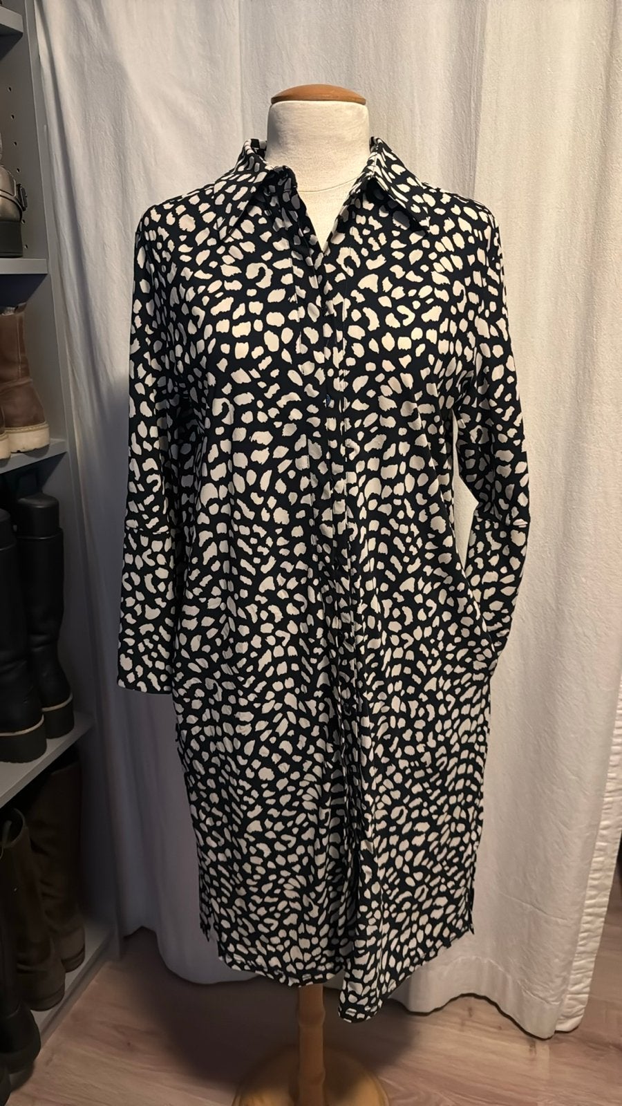 Studio Anneloes Blousejurk Maat S. Travelstof, Ophalen of Verzenden, Zo goed als nieuw, Maat 36 (S), Zwart
