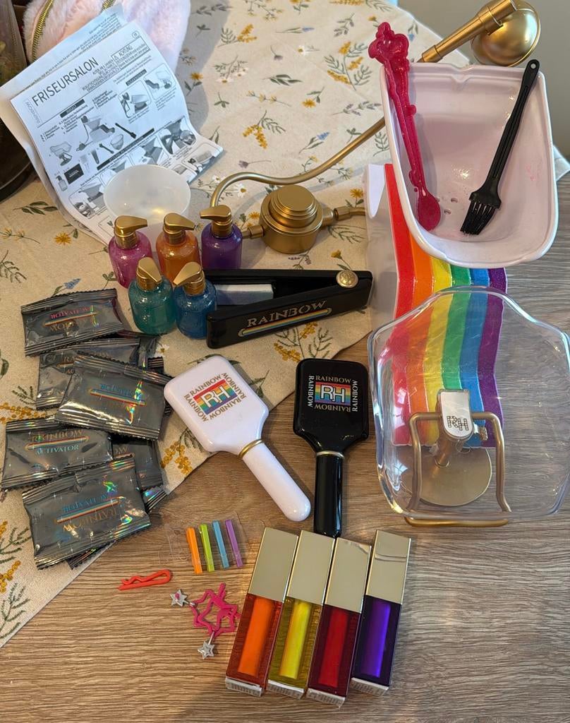rainbow high haarstudio set, Ophalen of Verzenden, Zo goed als nieuw, Poppenhuis