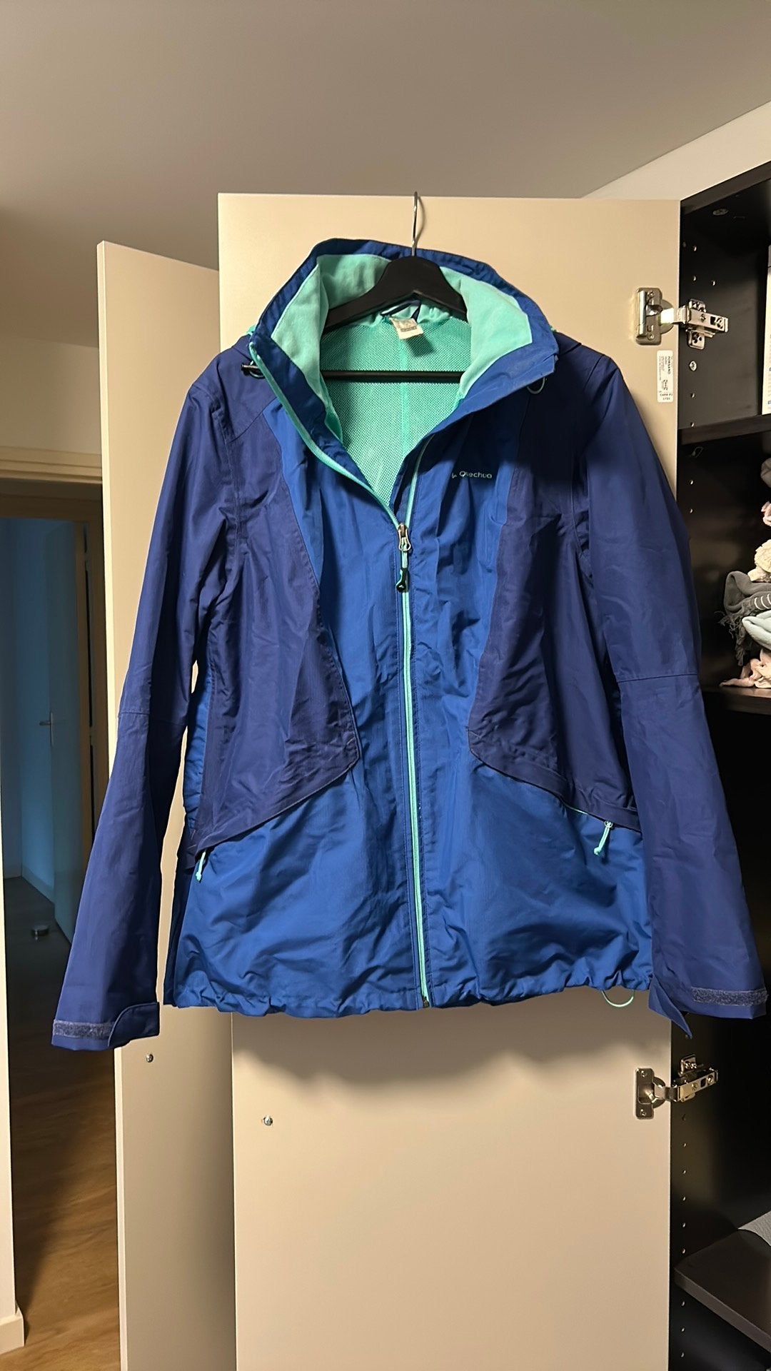 Wandeljas dames XL decathlon, Blauw, Ophalen of Verzenden, Gedragen, Maat 46/48 (XL) of groter