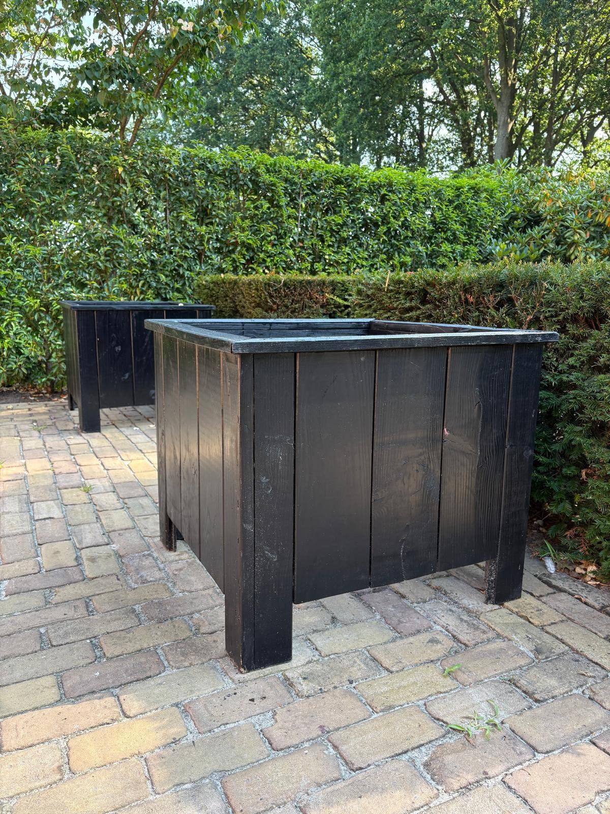 Nette plantbakken, Tuin en Terras, Bloembakken en Plantenbakken, Ophalen, Vierkant, Binnen, Zo goed als nieuw