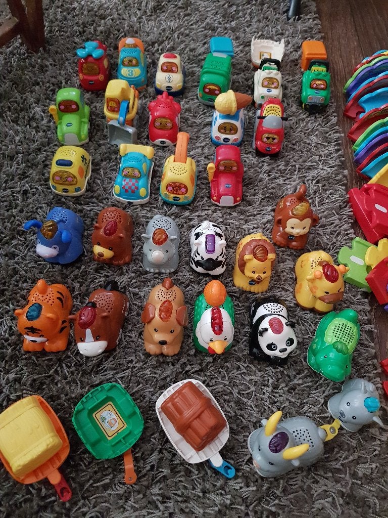 Vtech auto's en dieren plus andere dingen  totaal 28 stuks, Ophalen of Verzenden, Zo goed als nieuw, 6 maanden tot 2 jaar