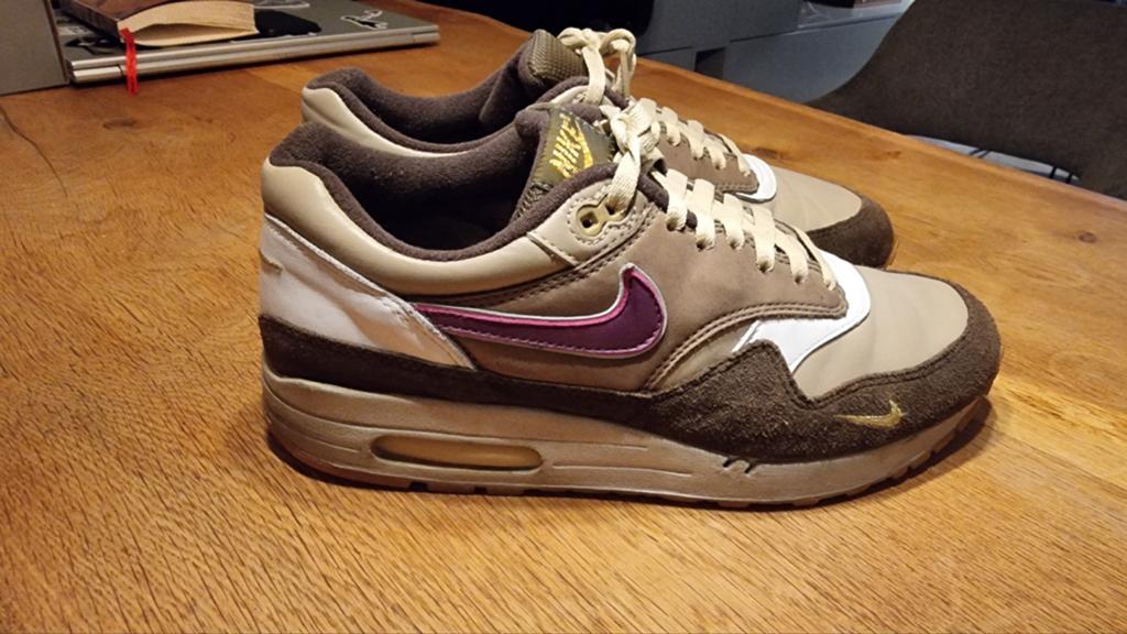Nike Air Max 1 atmos Viotech + donor - Maat 45 zeldzaam paar, Overige kleuren, Nike, Ophalen of Verzenden, Sneakers of Gympen