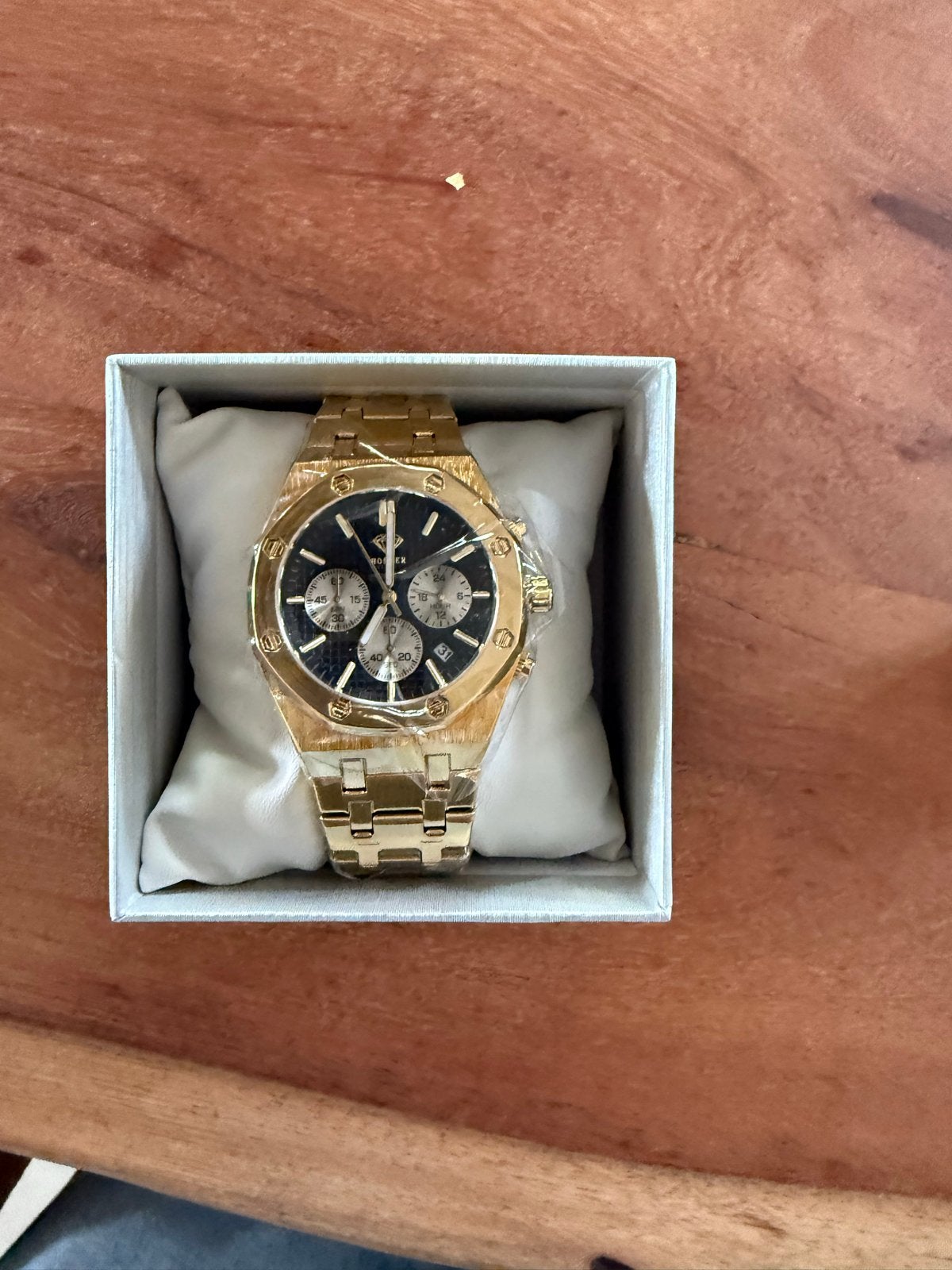 Hodler Montreux-Gold Polshorloge - Nieuw in doos, Sieraden, Tassen en Uiterlijk, Horloges | Heren, Overige merken, Polshorloge