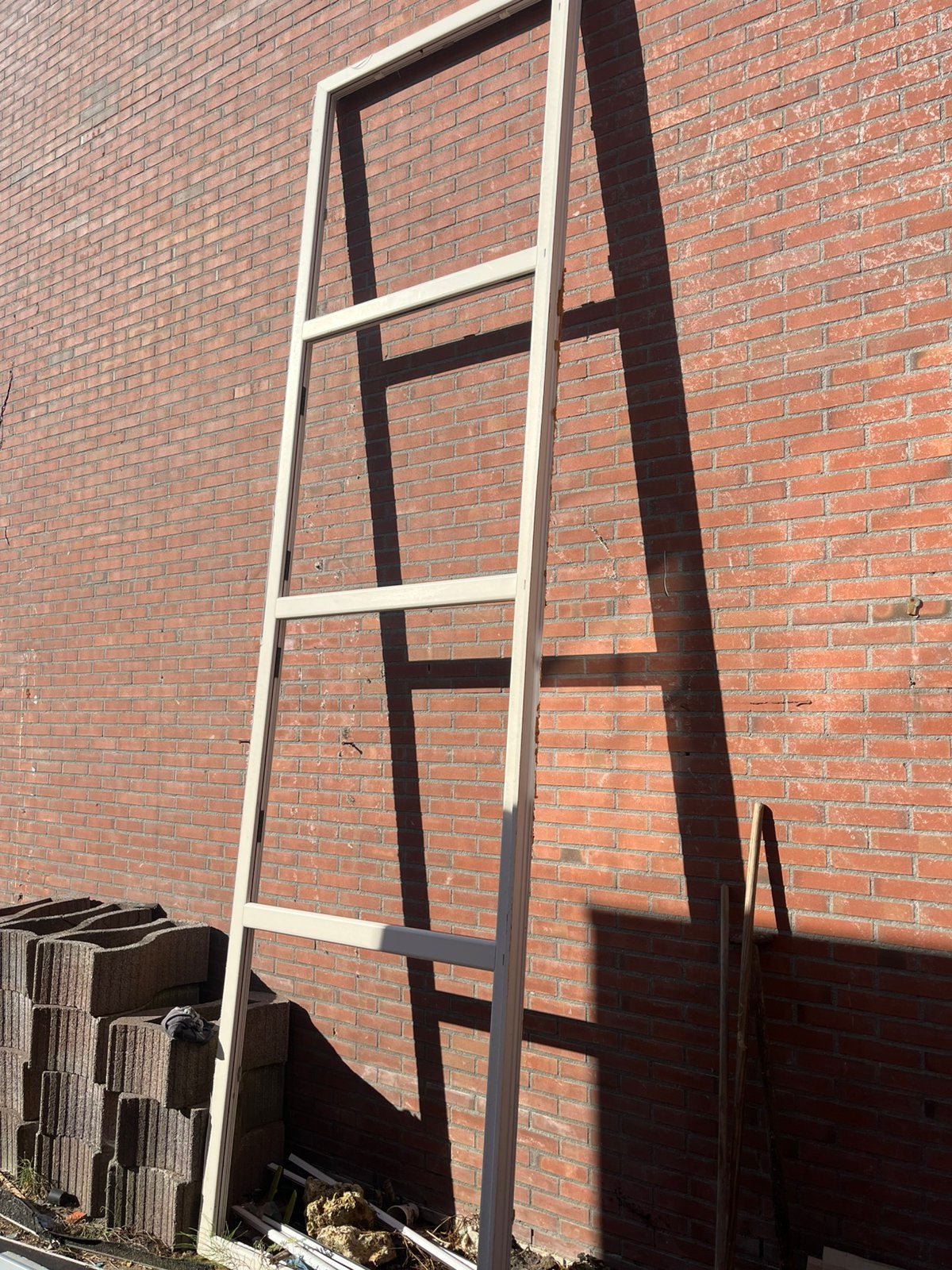 Groot kozijn conpleet, Ophalen, Kunststof, Zo goed als nieuw, Inclusief glas