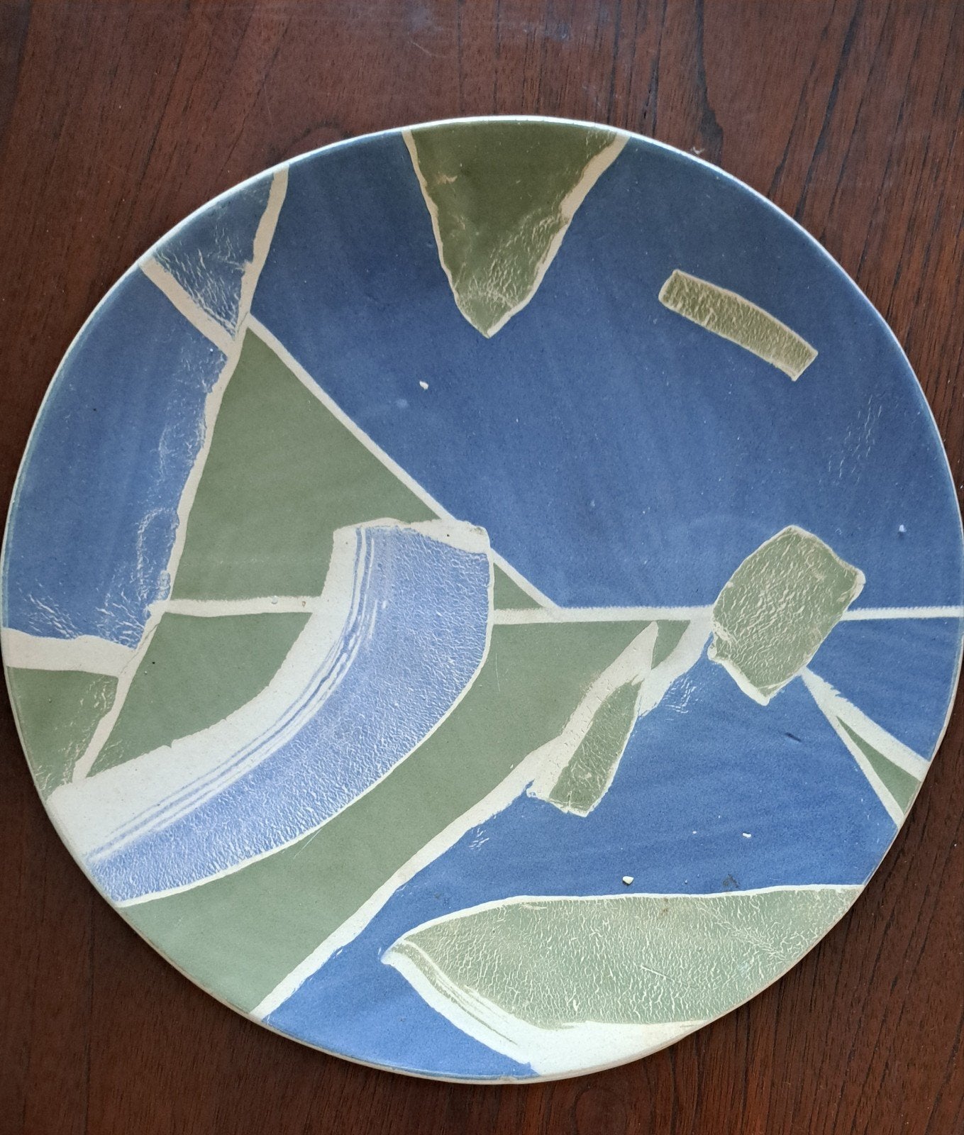 Decoratieve schaal van gietklei, 18.5 cm, Ophalen of Verzenden