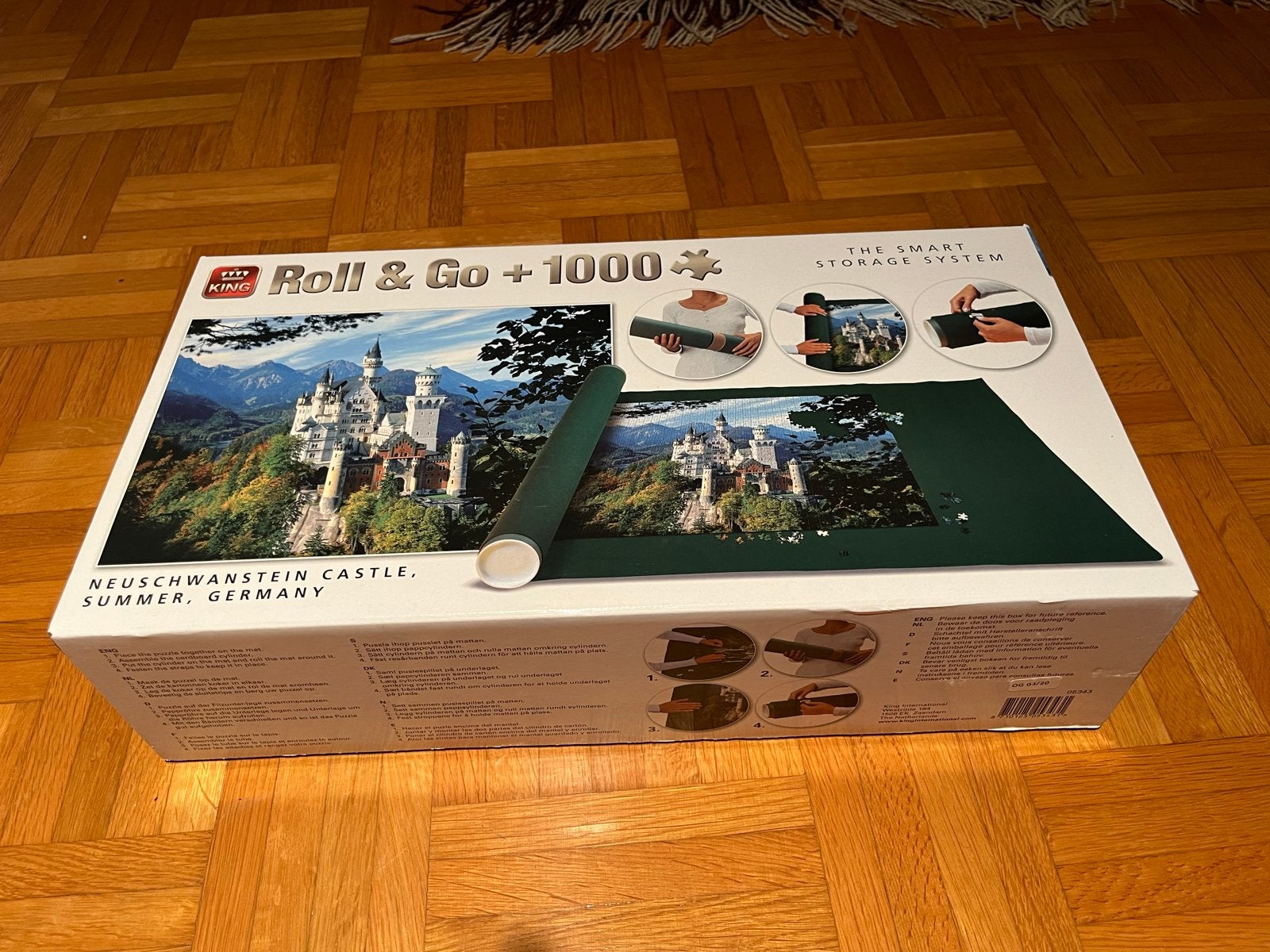 King Roll & Go +1000 puzzelmat - Neuschwanstein Castle, Ophalen of Verzenden, 500 t/m 1500 stukjes, Gebruikt, Legpuzzel