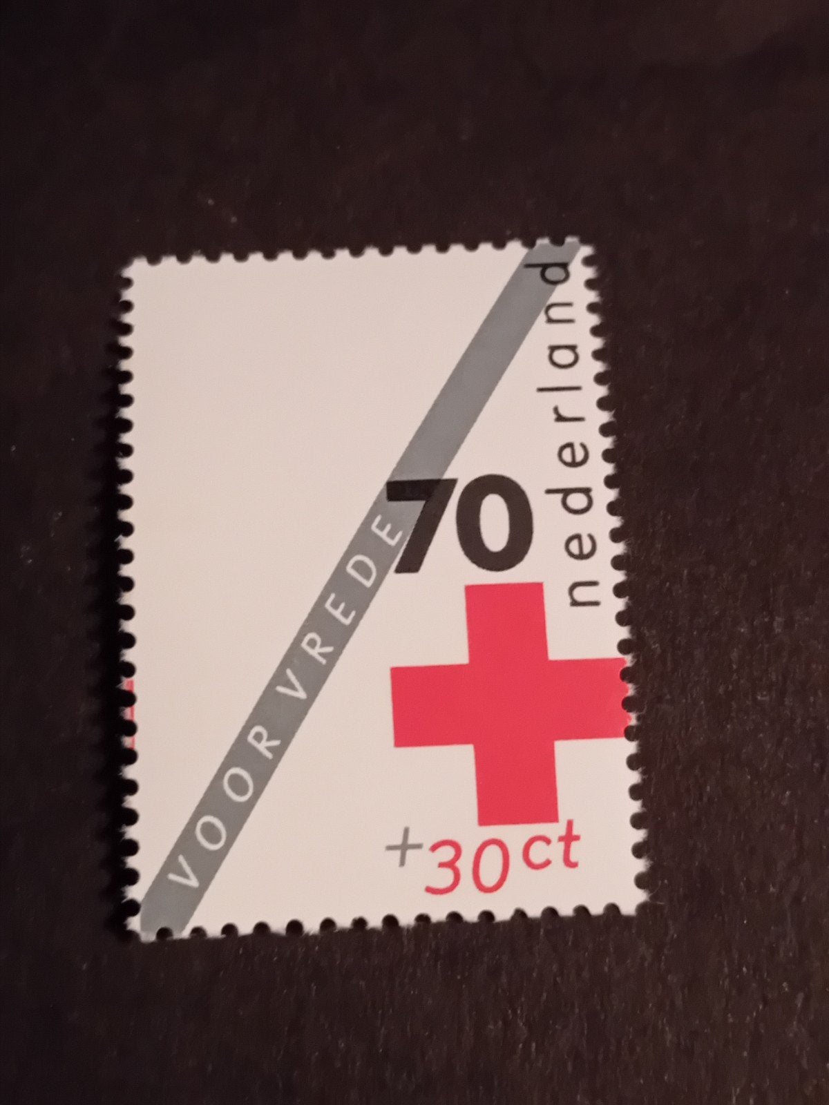 Nederlandse Postzegel 'Voor Vrede' 70+30ct, Ophalen of Verzenden, Na 1940, Postfris