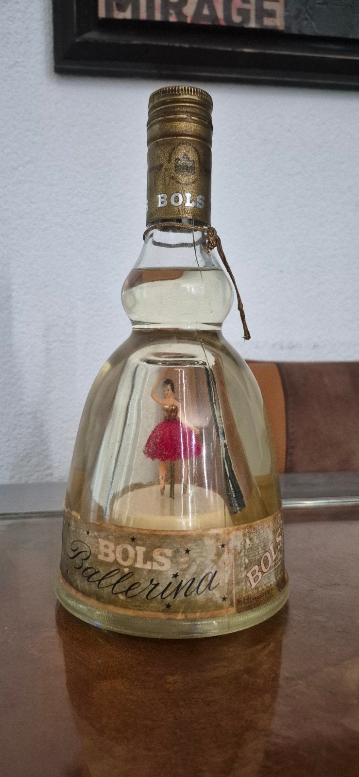 Vintage Bols Ballerina Gold Liqueur Fles met Muziekdoos, Verzamelen, Ophalen of Verzenden