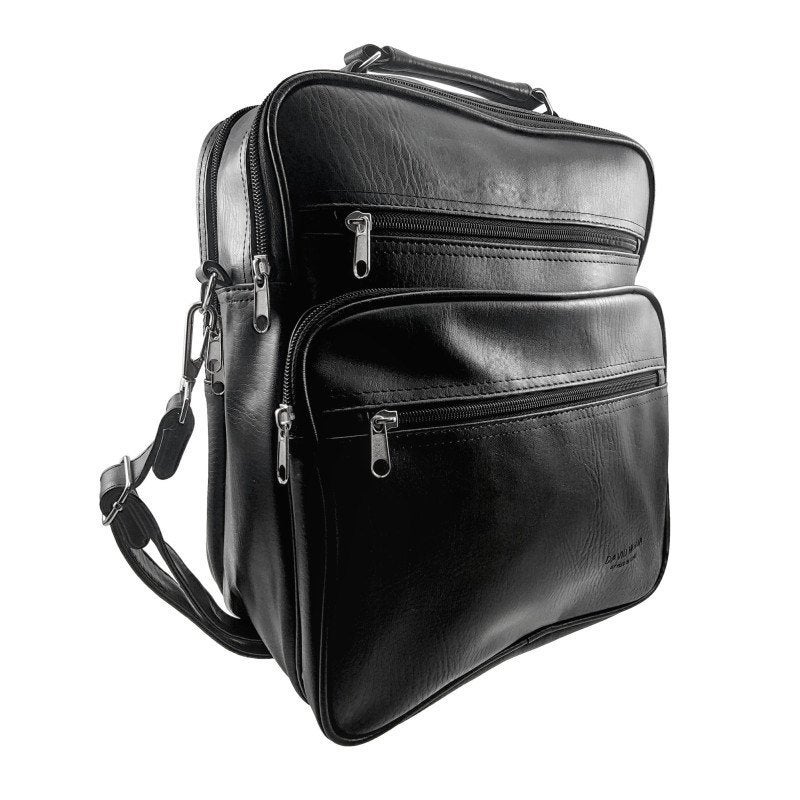 Grote Schoudertas Crossbodytas Zwarte Imitatieleer Tas, Birgitta-Gracht 33, 6465 EL Kerkrade, Nederland, Verzenden, Zwart, Nieuw