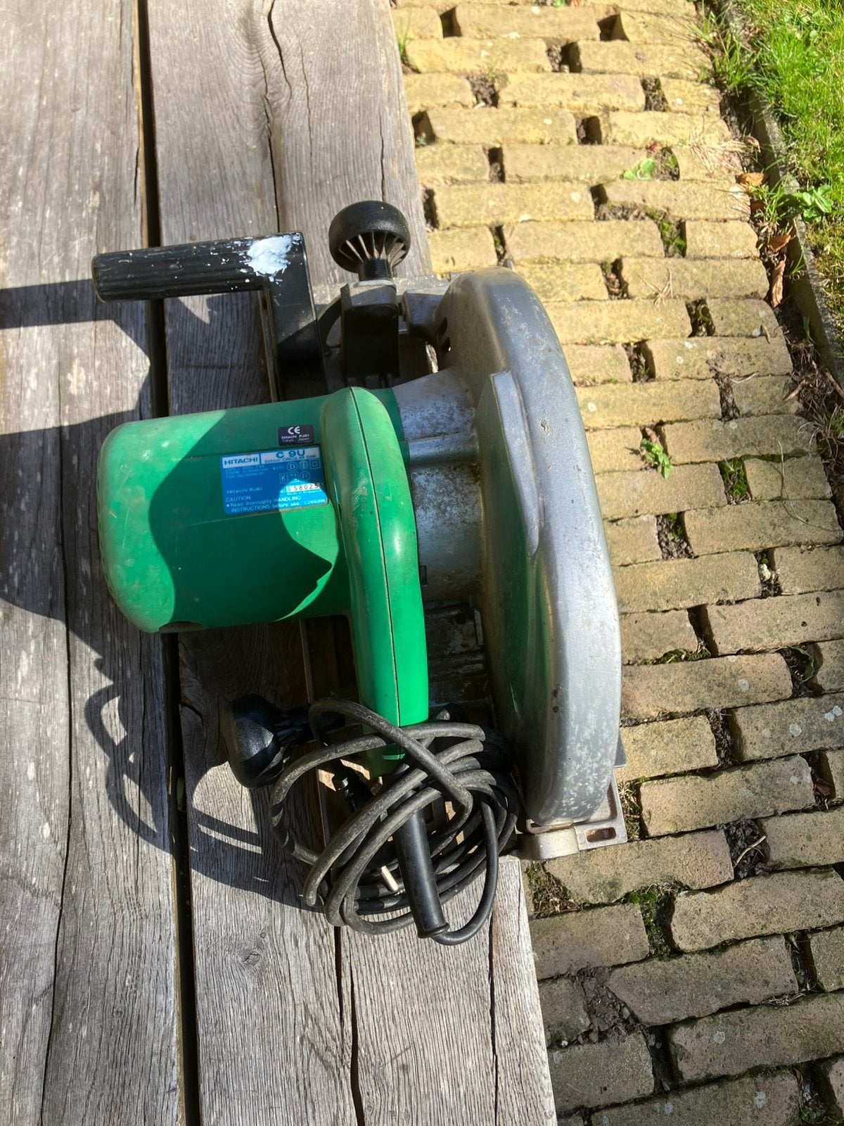 Hitachi 9 CU handcirkelzaag, Ophalen, Gebruikt, Cirkelzaag, 30 tot 70 mm