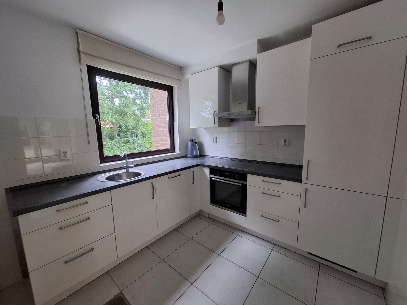 Keuken, Ophalen, Gebruikt, Wit, Hoekkeuken