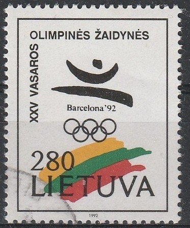 3303. Litouwen 498 gest. Olymp. Spelen, Verzenden, Overige landen, Gestempeld