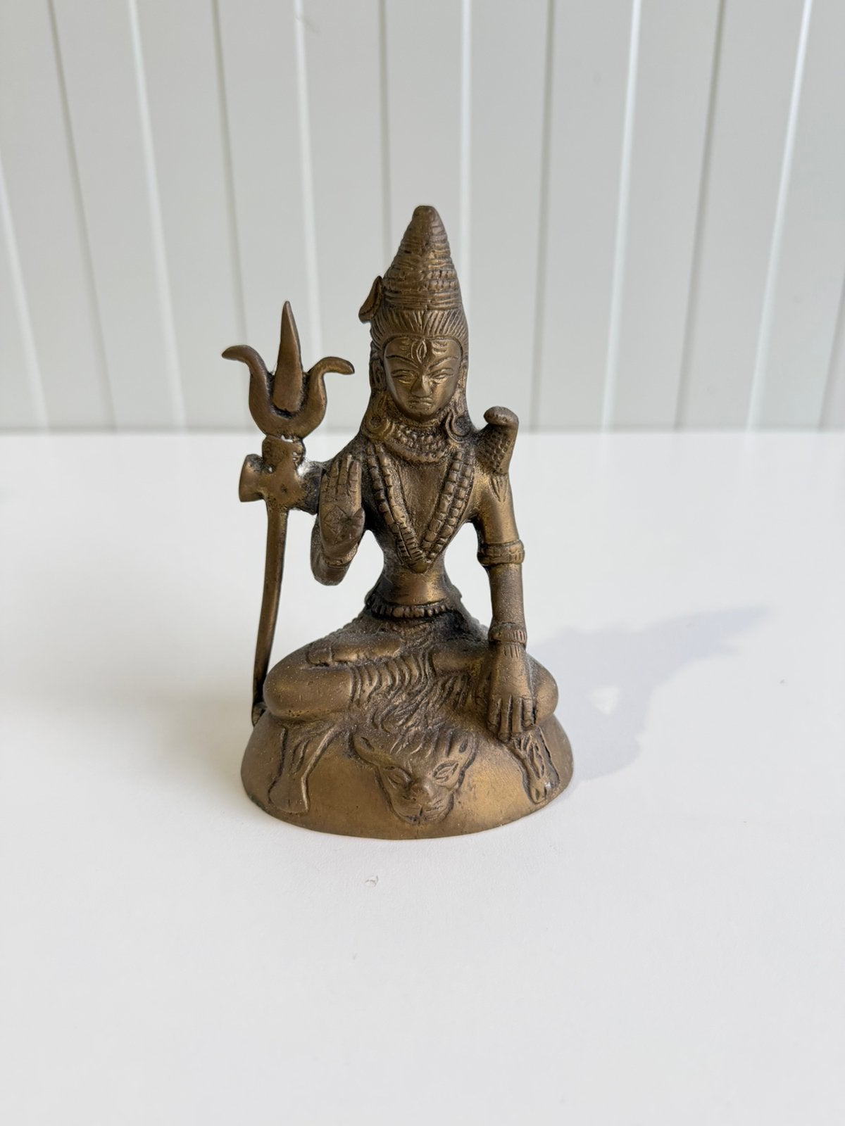 Bronzen Shiva Boeddhabeeld, Ophalen of Verzenden, Zo goed als nieuw