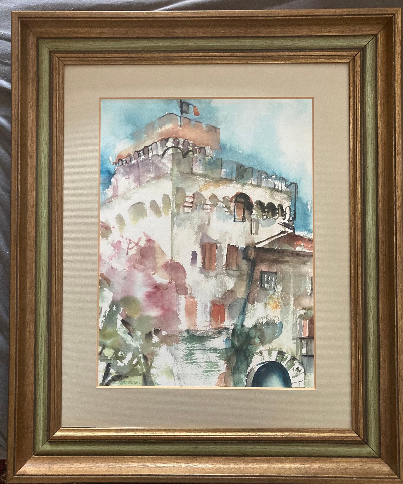 Antoinnette van Leiden. Aquarel., Antiek en Kunst, Ophalen of Verzenden