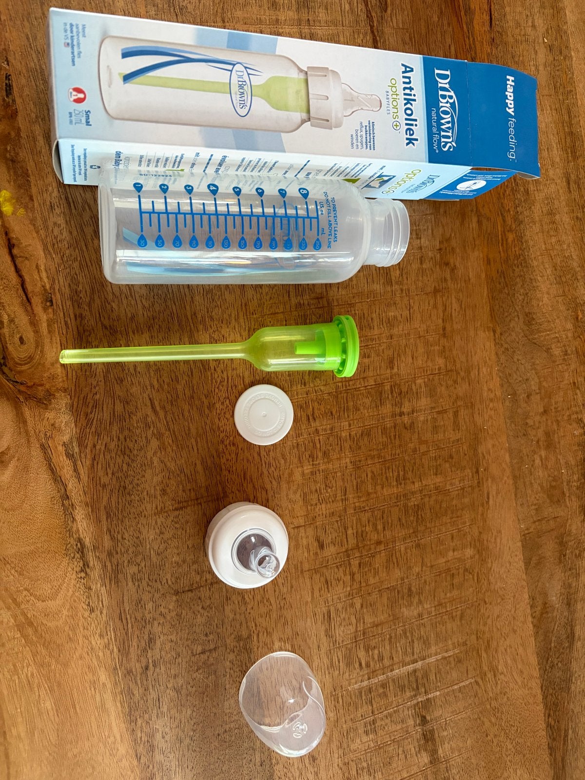 Dr. Brown's Options+ Antikoliek Babyfles 250ml, Ophalen, Gebruikt, Babyfles, Dr. Brown's