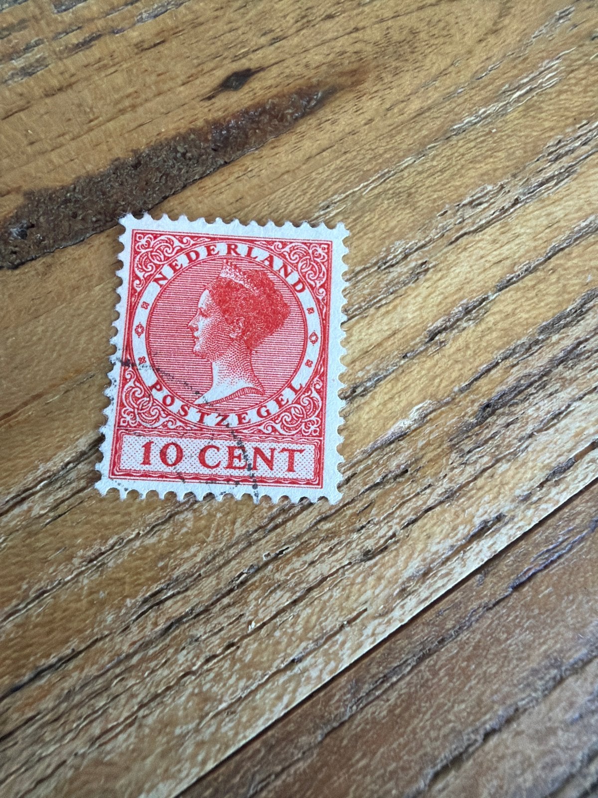 Nederland Postzegel 10 Cent Koningin Wilhelmina, Postzegels en Munten, Postzegels | Nederland, Ophalen of Verzenden, T/m 1940