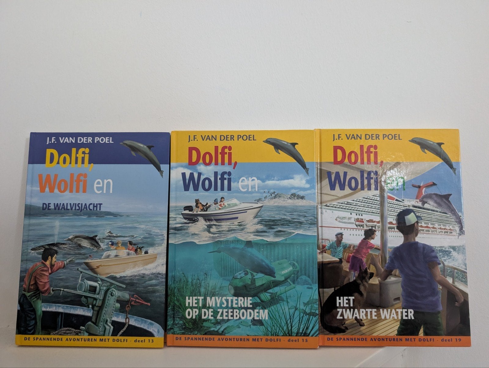 J.F. van der Poel - Dolfi, Wolfi en de walvisjacht 13,15,19., Ophalen of Verzenden, Zo goed als nieuw, J.F. van der Poel