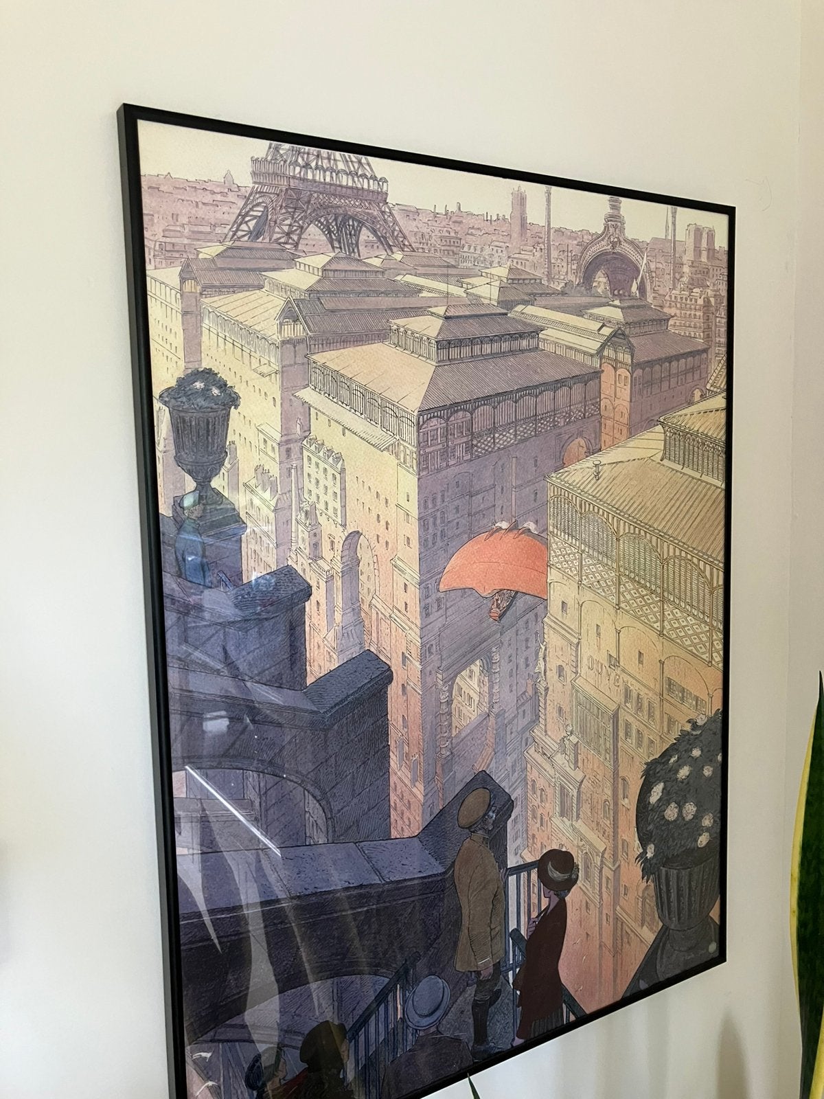Schuiten en Peeters poster met lijst, Verzamelen, Posters, Ophalen, Rechthoekig Staand, Met lijst, Deurposter of groter