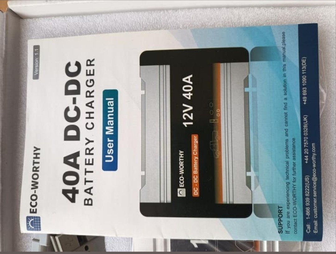 ECO-WORTHY 12V 40A DC-DC Acculader Nieuw in Doos, Ophalen of Verzenden, Nieuw, Universele onderdelen