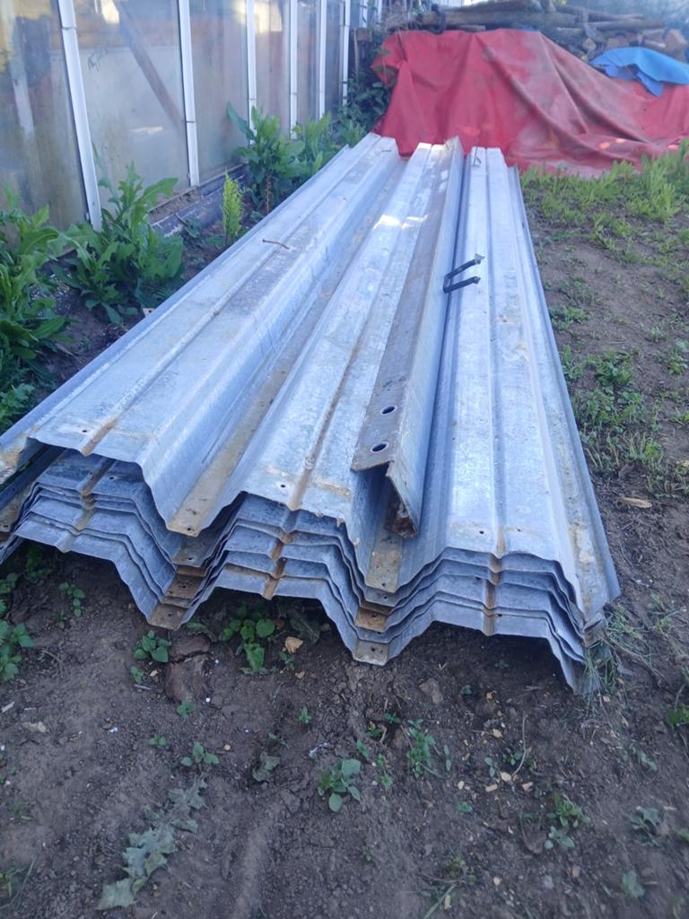 Ijzeren dakplaten, Gebruikt, 15 m² of meer, Metaal, Ophalen