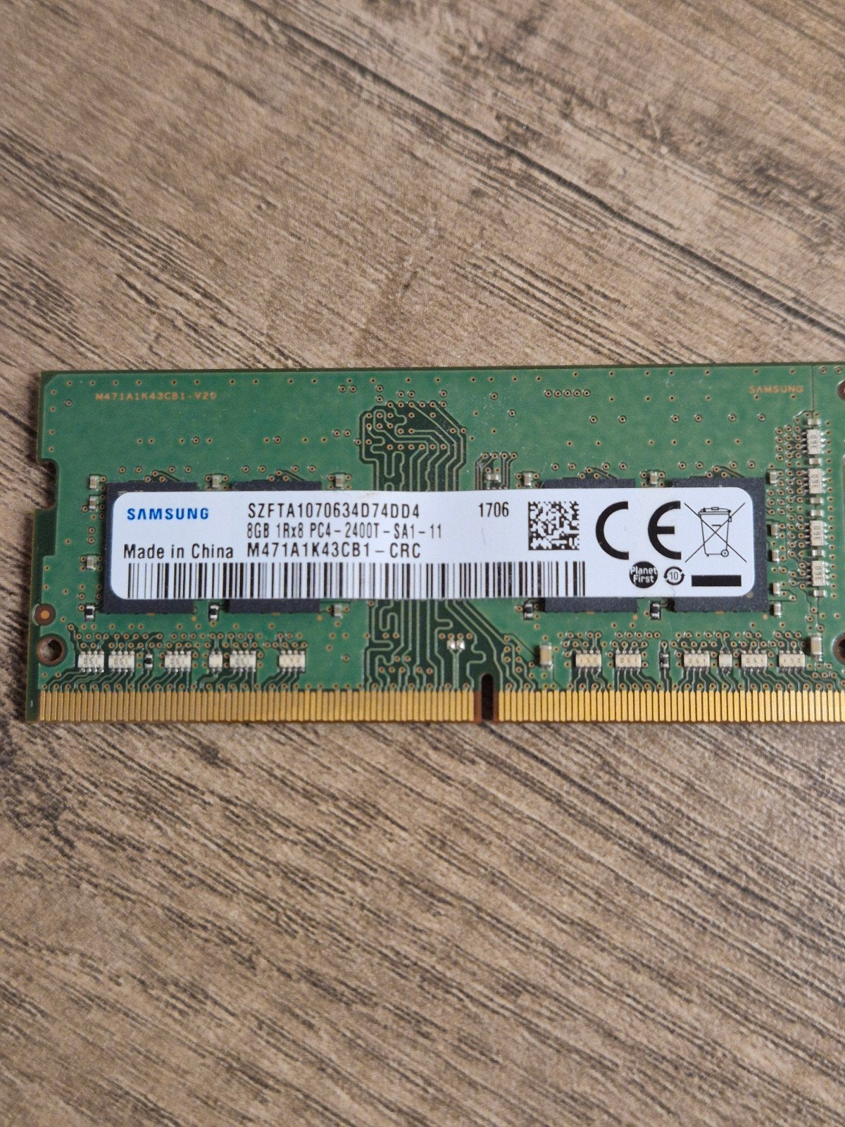 Samsung 8GB DDR4 RAM voor Laptop - 2400T, Ophalen, DDR4, 8 GB, Zo goed als nieuw